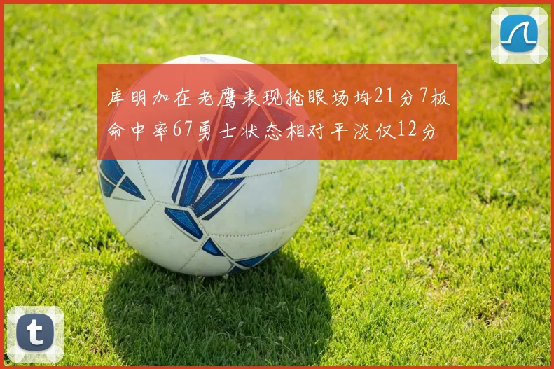 库明加在老鹰表现抢眼场均21分7板命中率67勇士状态相对平淡仅12分5板